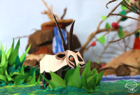 Mini Arabian Oryx DIY Animal Paper Craft Kit