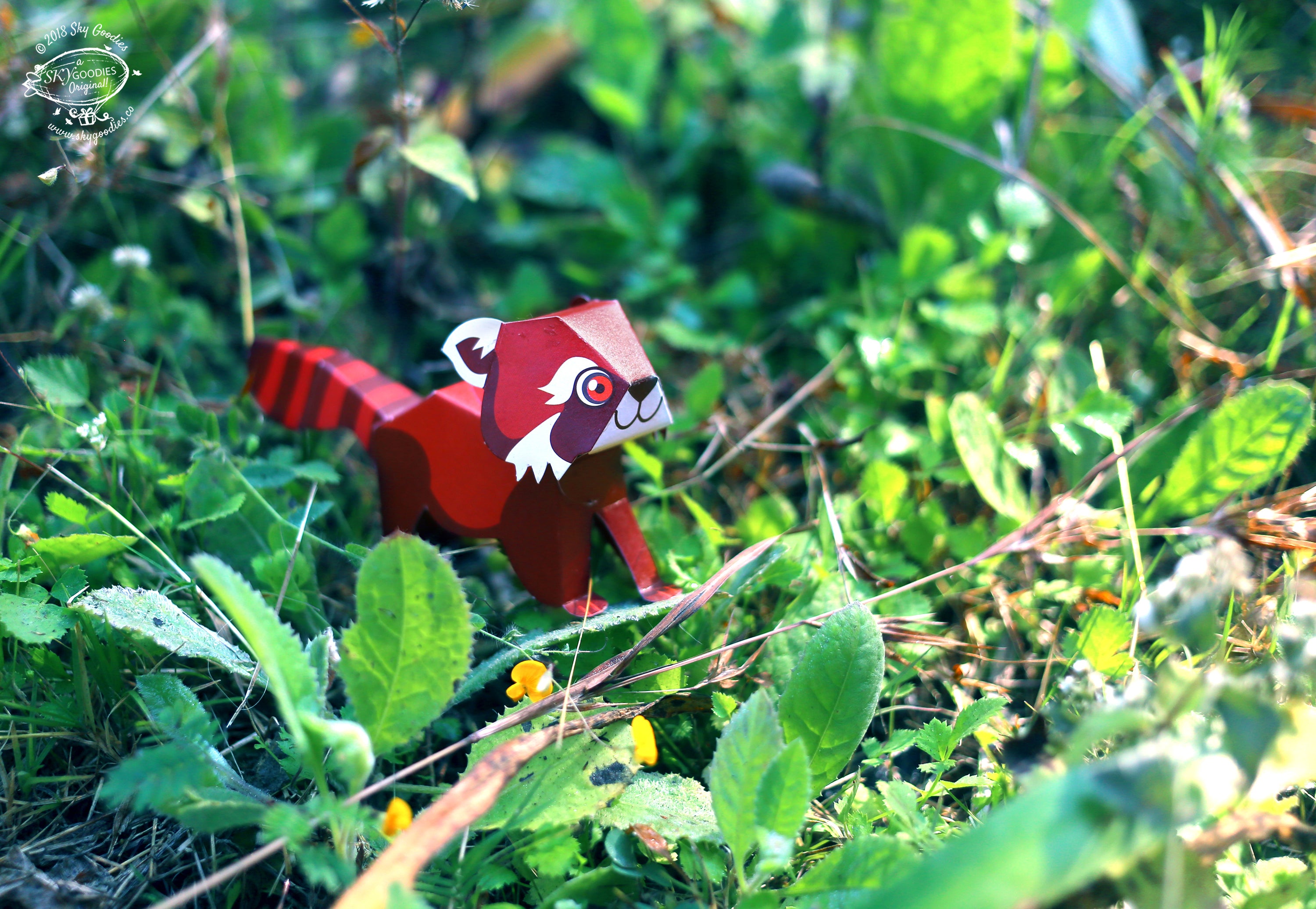 Mini Red Panda DIY Animal Paper Craft Kit