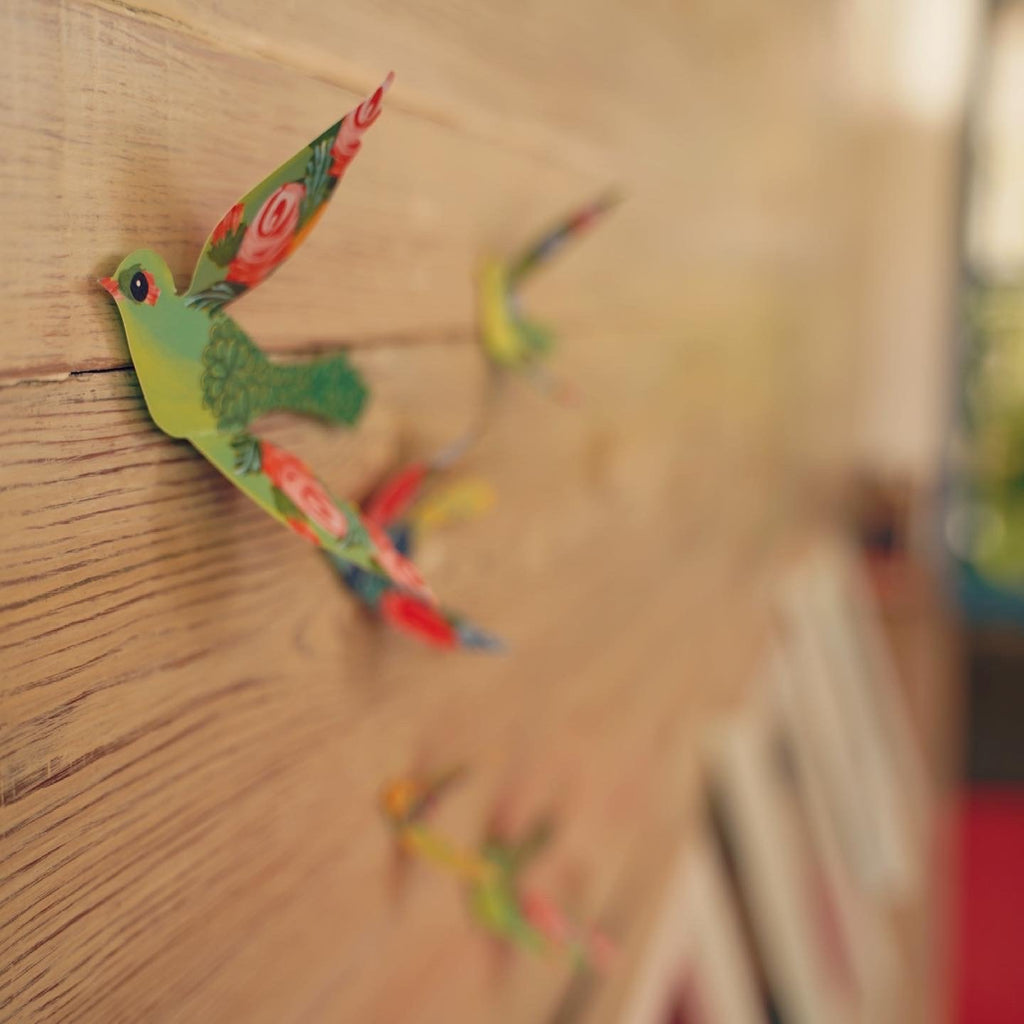 3 Packs of 24 Decorative Paper Birds - 72 Birds