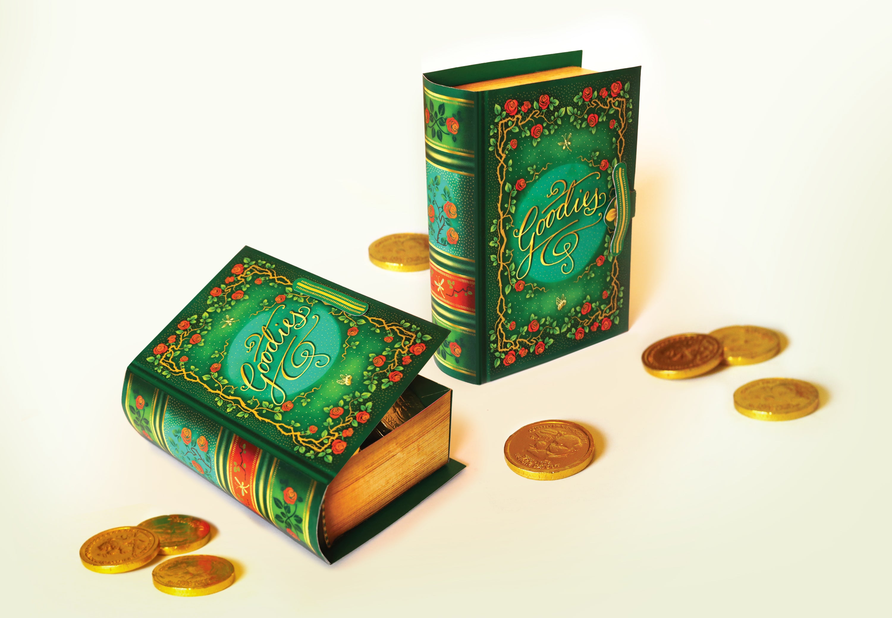 Mini Book Box: Green Design - DIY Paper Craft Kit