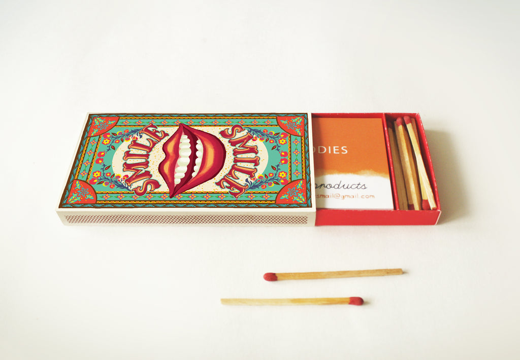 SMILE Matchbox Business Card Holder DIY Paper Craft Kit