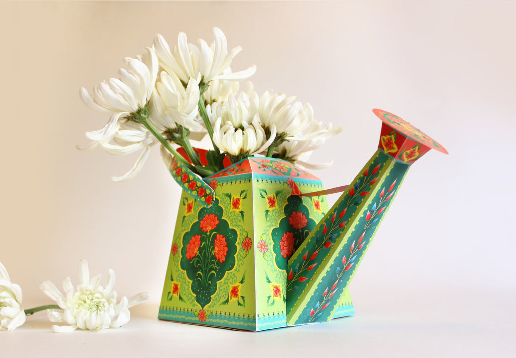 Watering Can Vase / Pen Holder DIY Paper Craft Kit