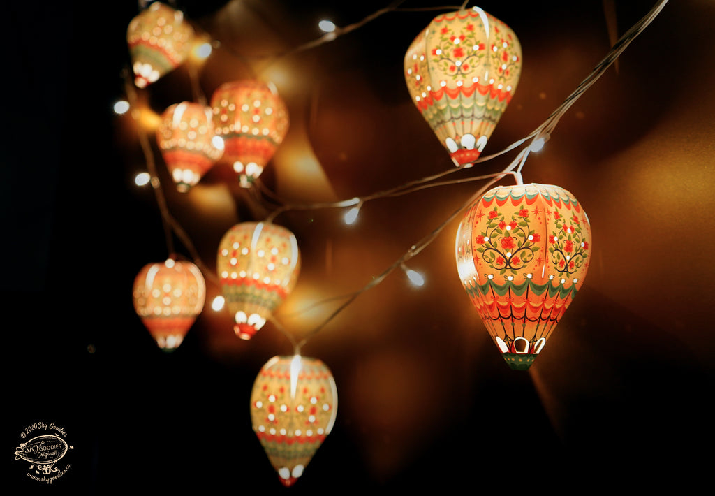 Festive Combo Saver Pack of 5 Mini Hot Air Balloon Fairy Lights