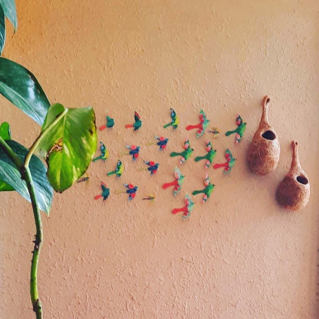 3 Packs of 24 Decorative Paper Birds - 72 Birds