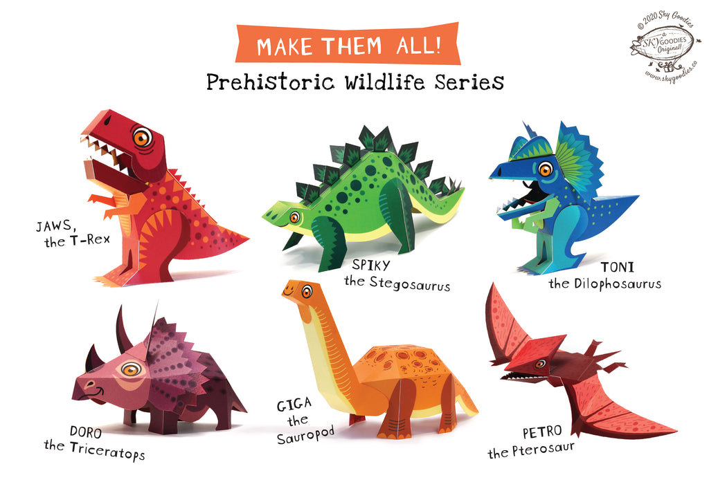 Mini Pterosaur DIY Dinosaur Paper Craft Kit