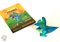 Mini Dilophosaurus DIY Dinosaur Paper Craft Kit