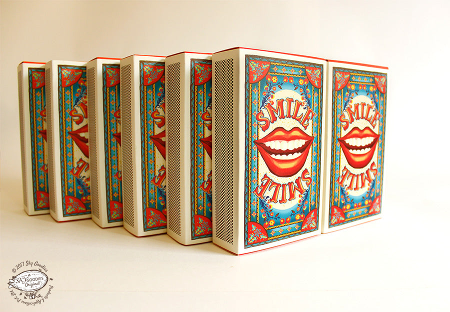 Set of 10 'Smile' Matchbox Gift Boxes