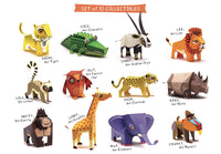 Mini Cheetah Animal Paper Craft Kit