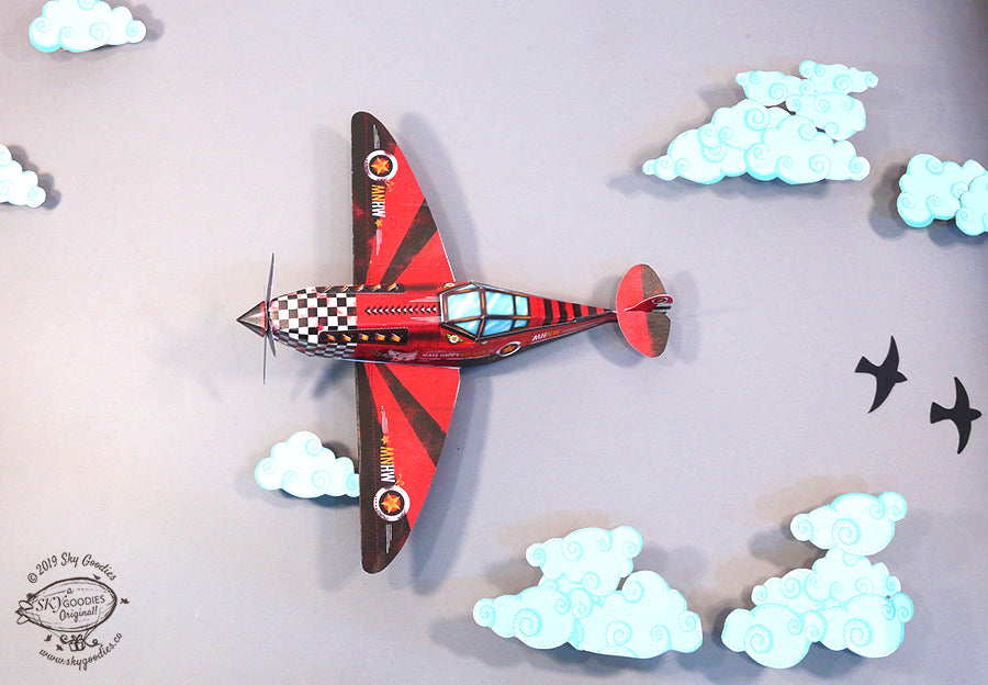 Candy Bomber Paper Aeroplane - DIY Paper Craft Kit