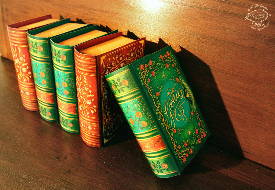 Mini Book Box: Green Design - DIY Paper Craft Kit