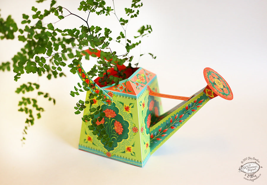 Watering Can Vase / Pen Holder DIY Paper Craft Kit