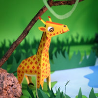 Mini Giraffe DIY Animal Paper Craft Kit