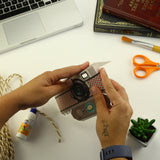 Realistic Black Camera Photo Frame DIY Paper Craft Kit
