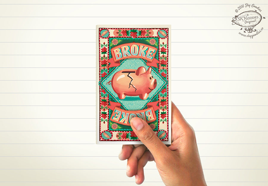 BROKE Mini Notebook (ruled pages)