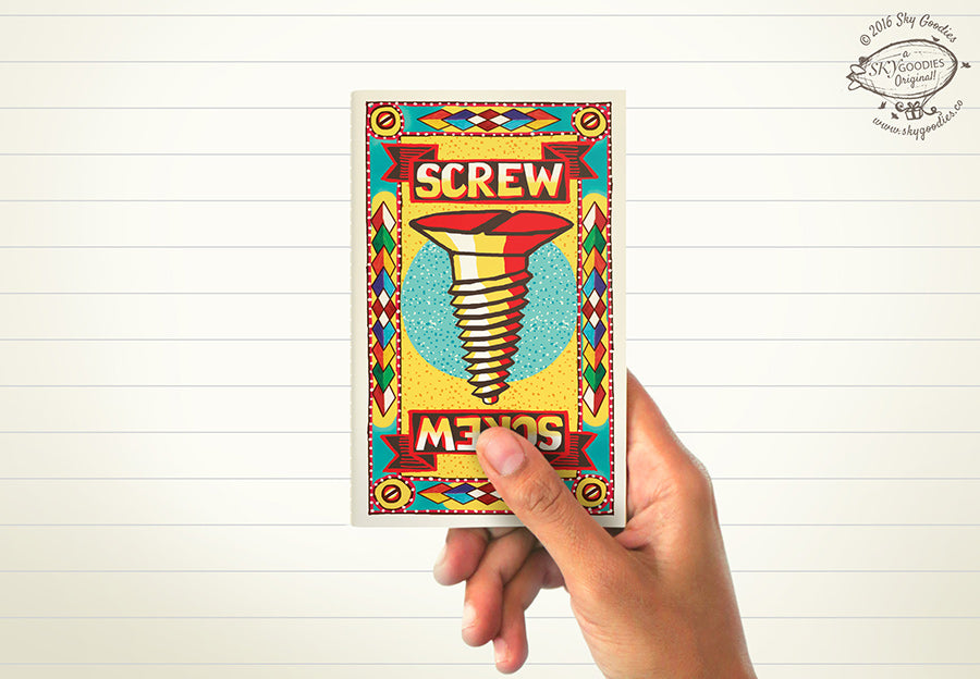 SCREW Mini Notebook (ruled pages)