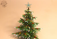 Paper Christmas Tree with Fairy Lights: DIY Paper Craft Kit: 2-in-1 Design