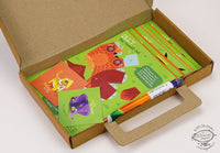 BOX SET 1: Set of 6 DIY Mini Endangered Animals Paper Craft Kits
