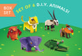 BOX SET 1: Set of 6 DIY Mini Endangered Animals Paper Craft Kits
