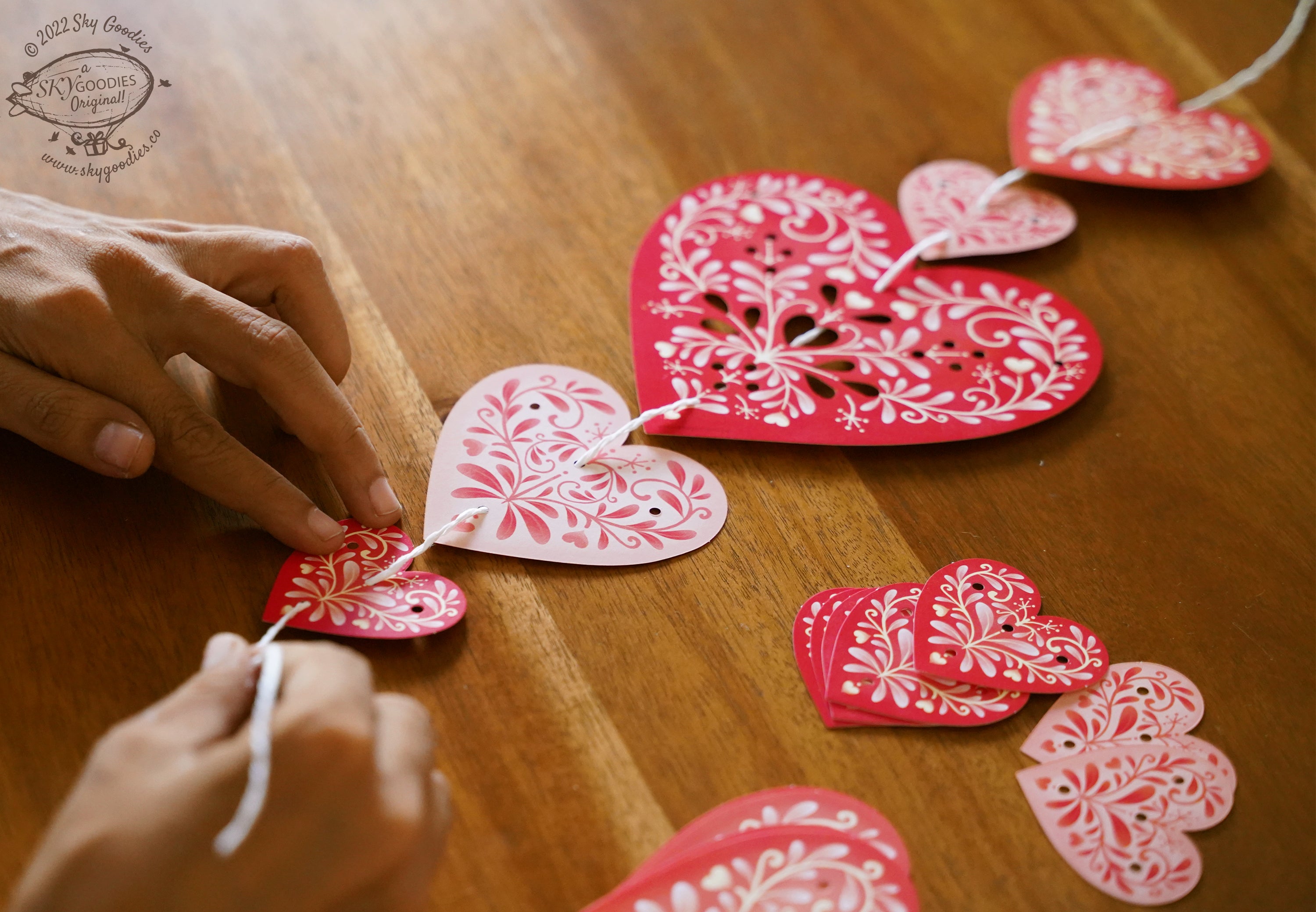Sweet Hearts COMBO SAVER: Paper Hearts Bunting & Fairy Lights