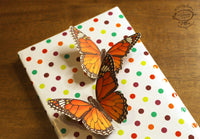 Paper Monarch Butterflies for Wall Decoration: Set of 24