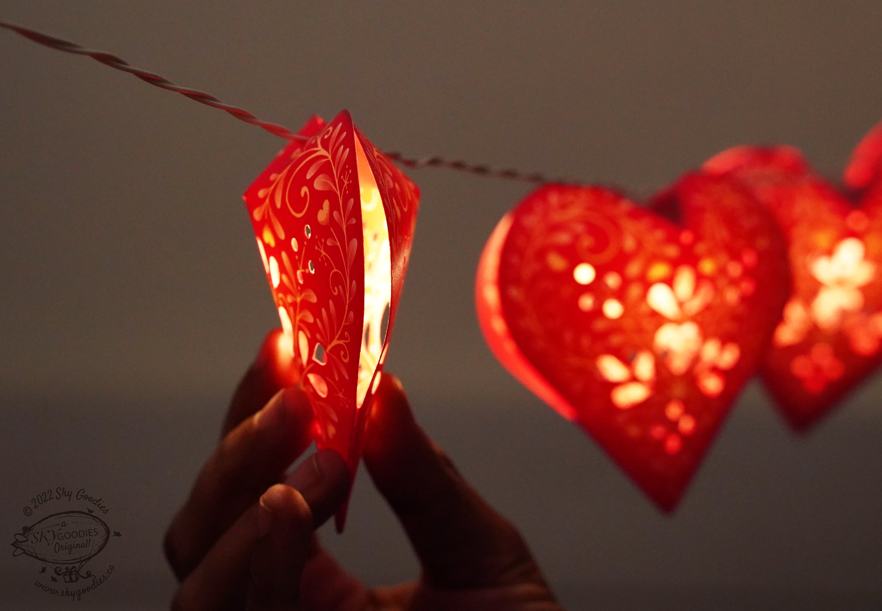 Paper Sweet Hearts Fairy Lights
