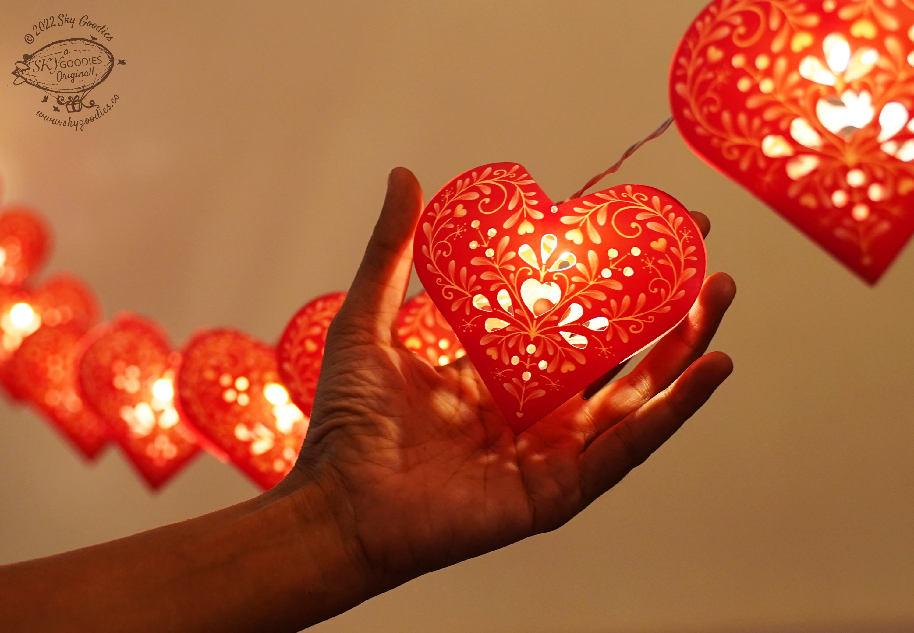 Paper Sweet Hearts Fairy Lights