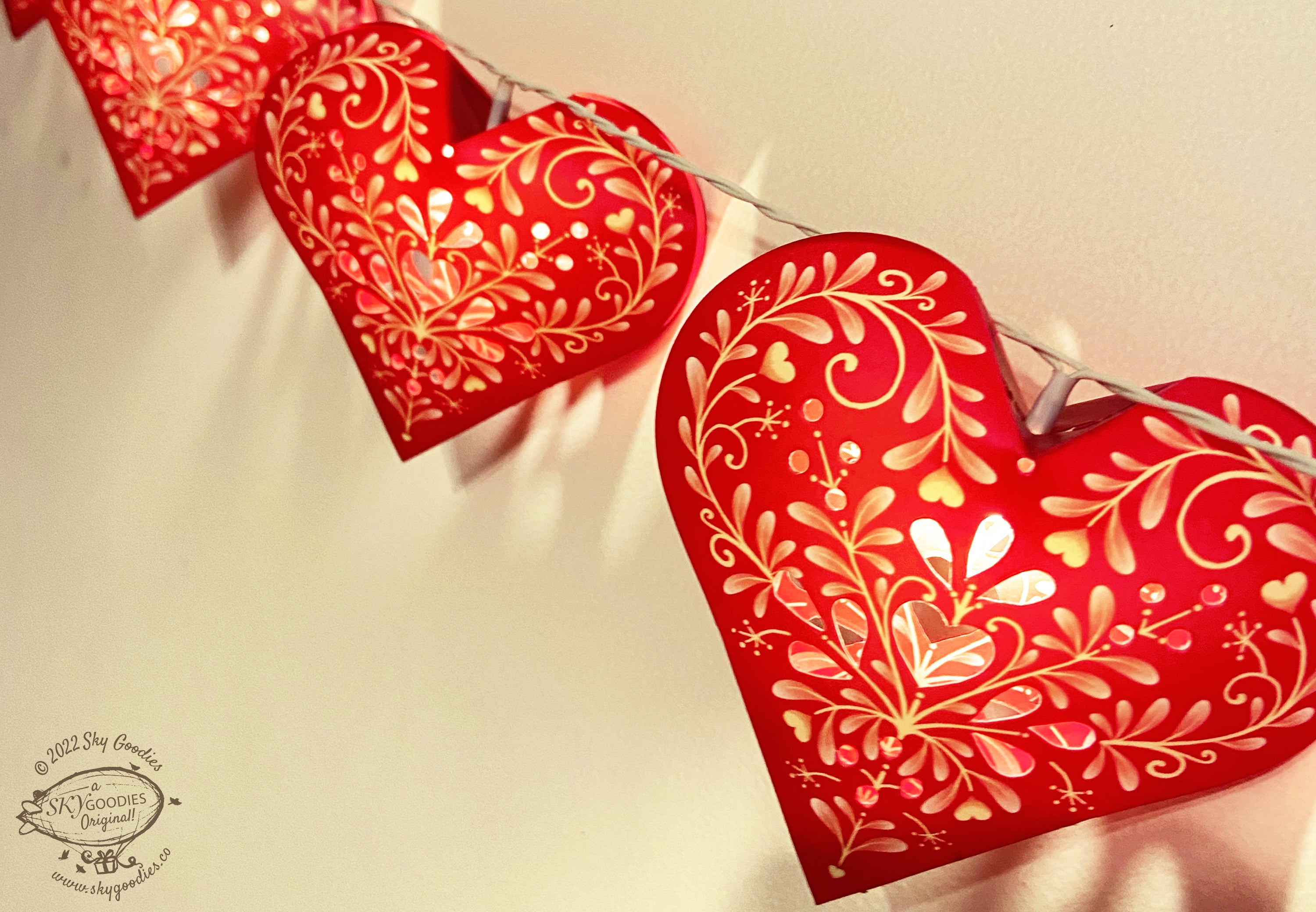 Paper Sweet Hearts Fairy Lights