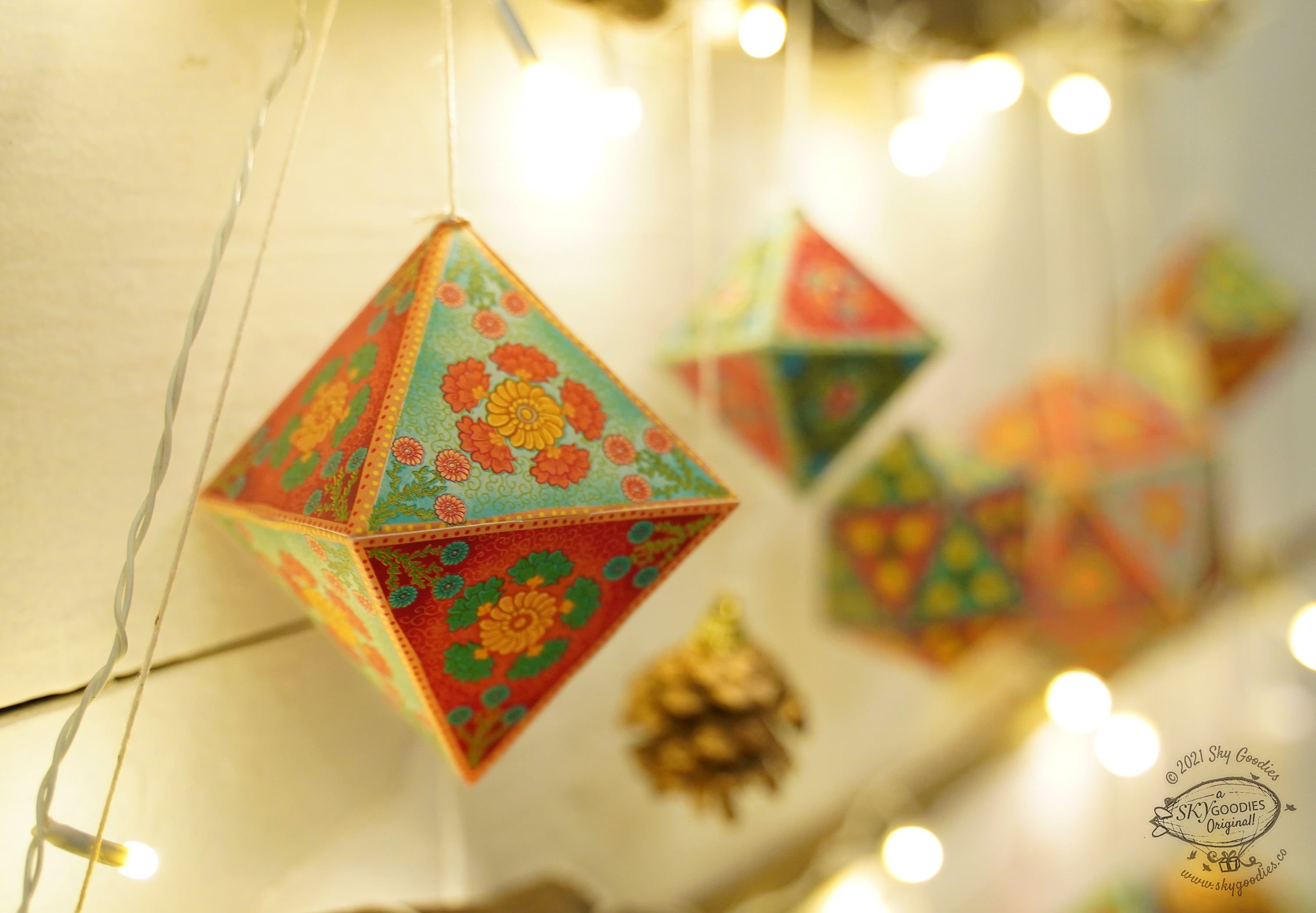 Christmas Decor Combo Saver 2 - 30 Ornaments, 6 angels, 4 Fairy Lights