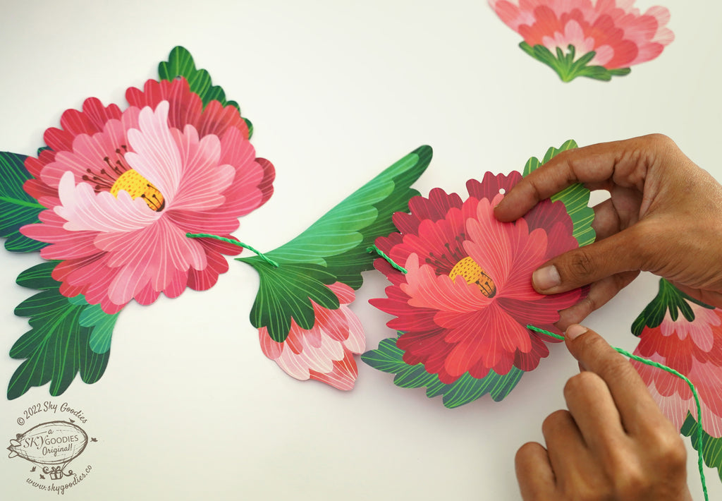 Hearts & Flowers COMBO SAVER: Paper Hearts Fairy Lights & Bunting