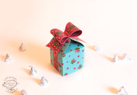 Set of 10 Blue Bow Gift Boxes