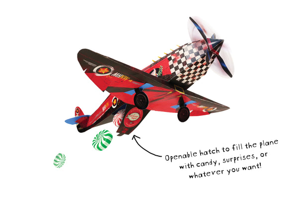 DIY Candy Bomber Paper Craft Aeroplane Model- Craft Kit