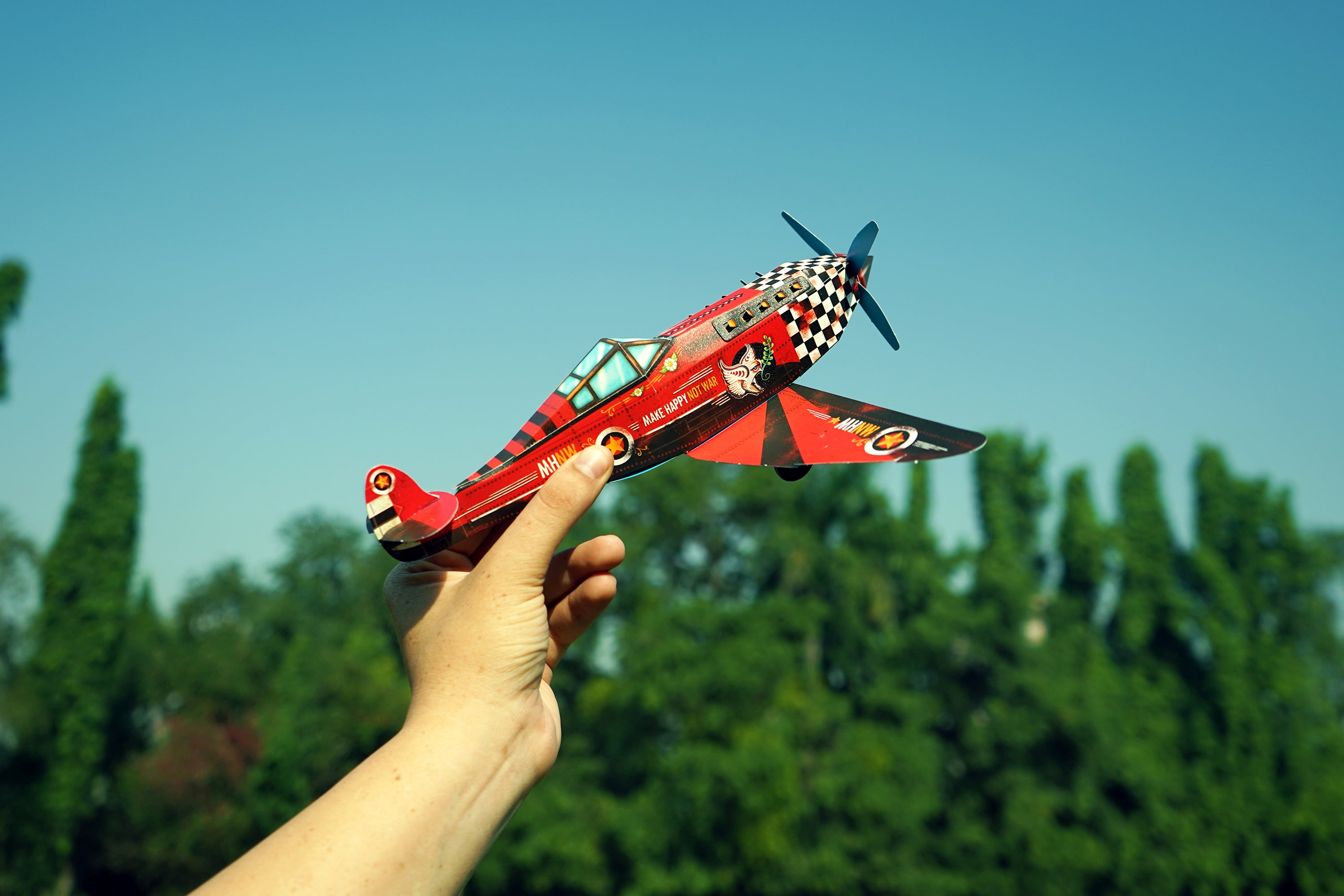 Candy Bomber Paper Aeroplane - DIY Paper Craft Kit