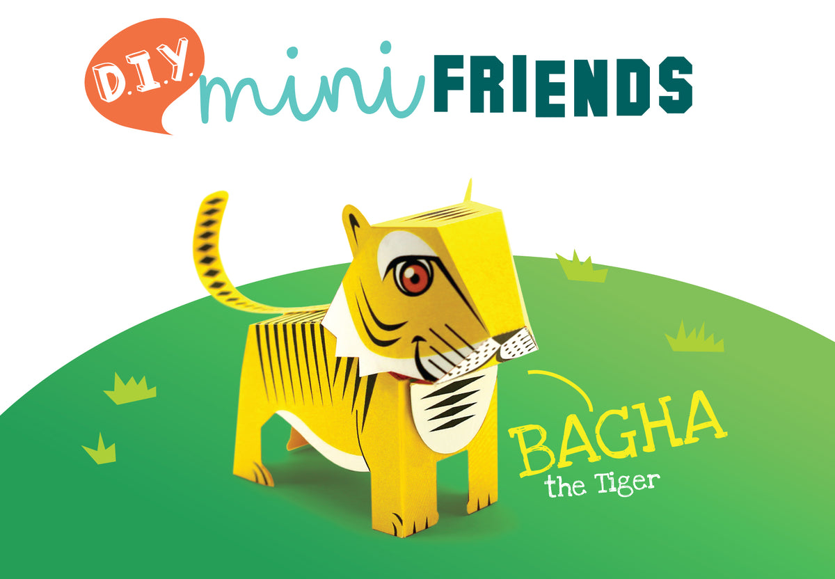 Mini Tiger DIY Animal Paper Craft Kit
