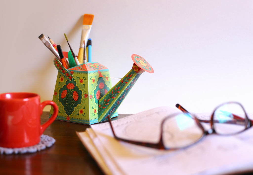 Watering Can Vase / Pen Holder DIY Paper Craft Kit
