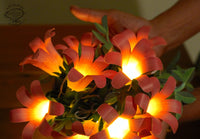Pink Paper Flower Fairy Lights (10 flowers)