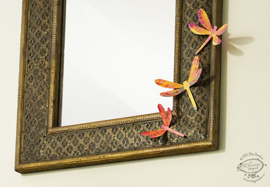 3 packs of 24 Decorative Paper Dragonflies = 72 Dragonflies