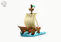 Adventure Ship Desk 3D Calendar 2023 & 2024 DIY Paper Craft Kit