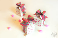 Set of 10 White Bow Gift Boxes
