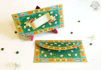 Set of 5 Gift Envelopes: White Flower Design