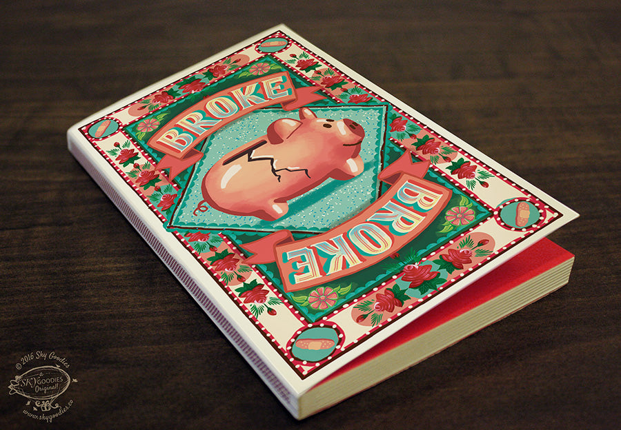 BROKE Match Book Notebook