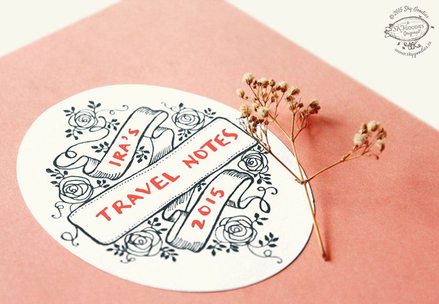 Lovely Labels: Large Oval BLACK: Set of 12