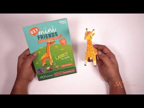 Mini Giraffe DIY Animal Paper Craft Kit