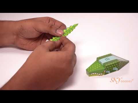 Mini Crocodile DIY Animal Paper Craft Kit