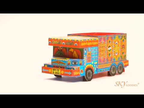 Green ‘Goodies Carrier’ Truck container DIY Paper Craft Kit