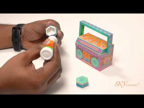 Realistic Mini Boombox DIY Paper Craft Kit