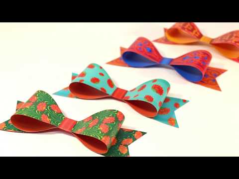 Set of 12 Paper Bows for Gifts