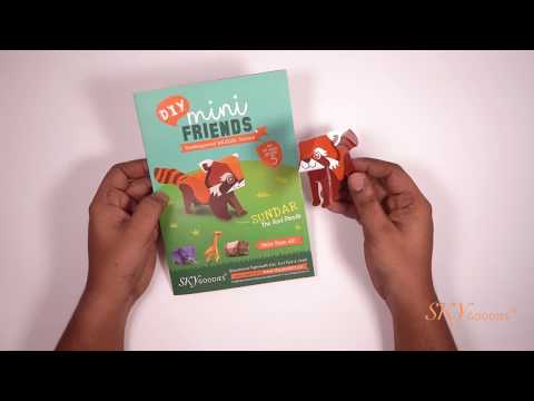 Mini Red Panda DIY Animal Paper Craft Kit