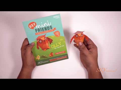 Mini Forest Owl DIY Animal Paper Craft Kit