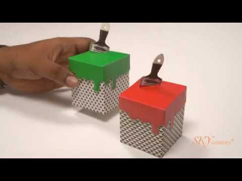 Paint Boxes: Set of 2 - DIY Paper Craft Kit