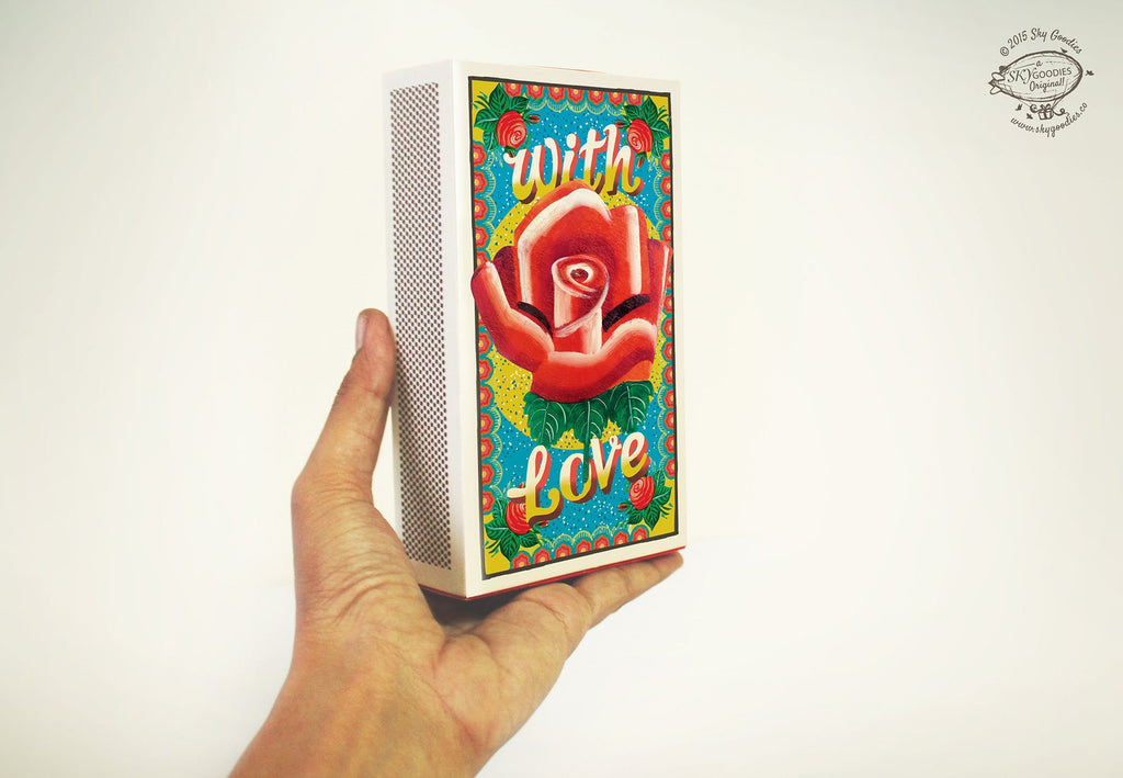 Set of 10 'With Love' Matchbox Gift Boxes
